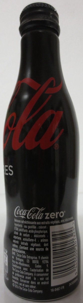 Coca Cola zero SUCRES Nr.1 (25cl) (FRANCE)