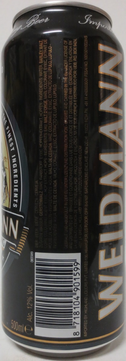 WEIDMANN SUPER STRONG BEER from HOLLAND (50cl) (B/O)