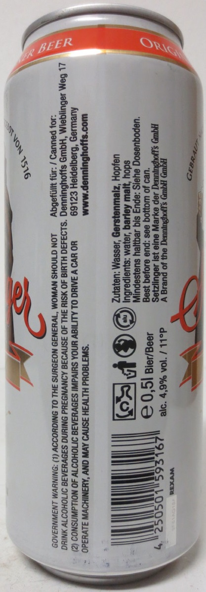 Setzlinger ORIGINAL PILSENER (50cl)