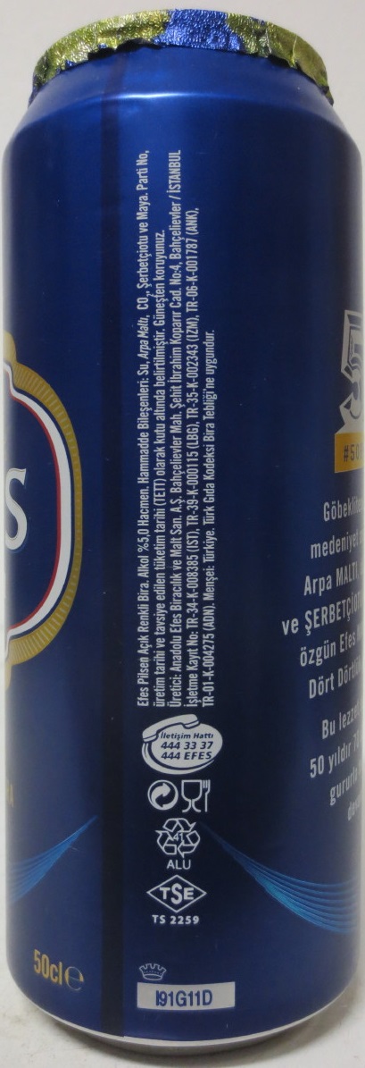 EFES Pilsen 50 (50cl) (B/O) Nr.1 