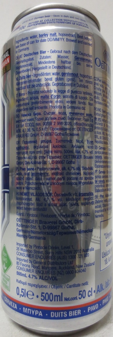 OETTINGER Pils (50cl) (B/O) Nr.1