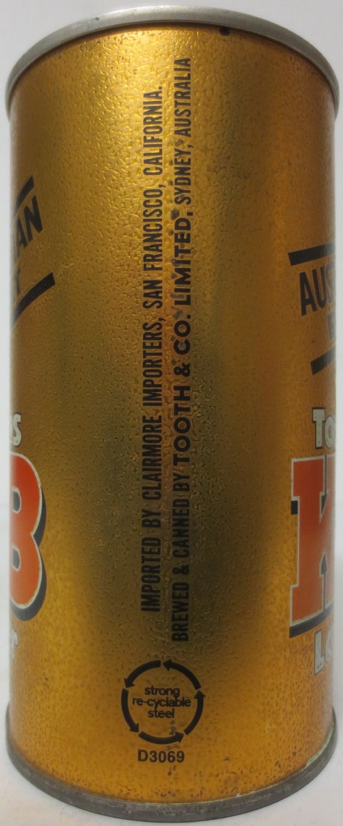 Tooths KB Lager AUSTRALIAN EXPORT (74cl)