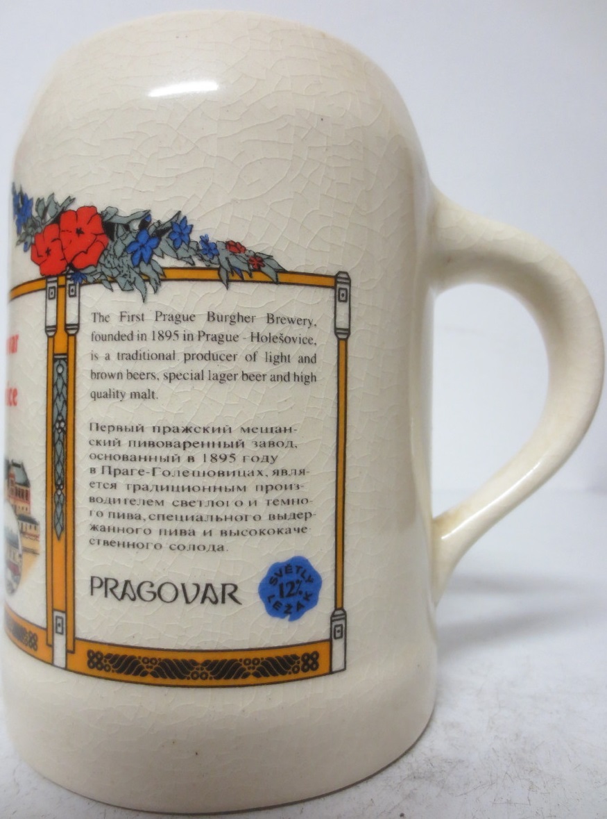 První pražský městský pivovar Holešovice (0,5L) keramika