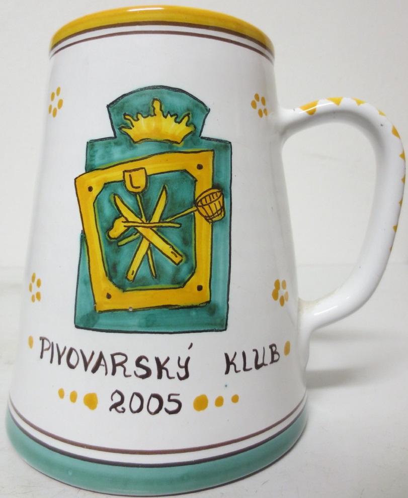 PIVOVARSKÝ DŮM 1998 PIVOVARSKÝ KLUB 2005 (0,5L) keramický korbel