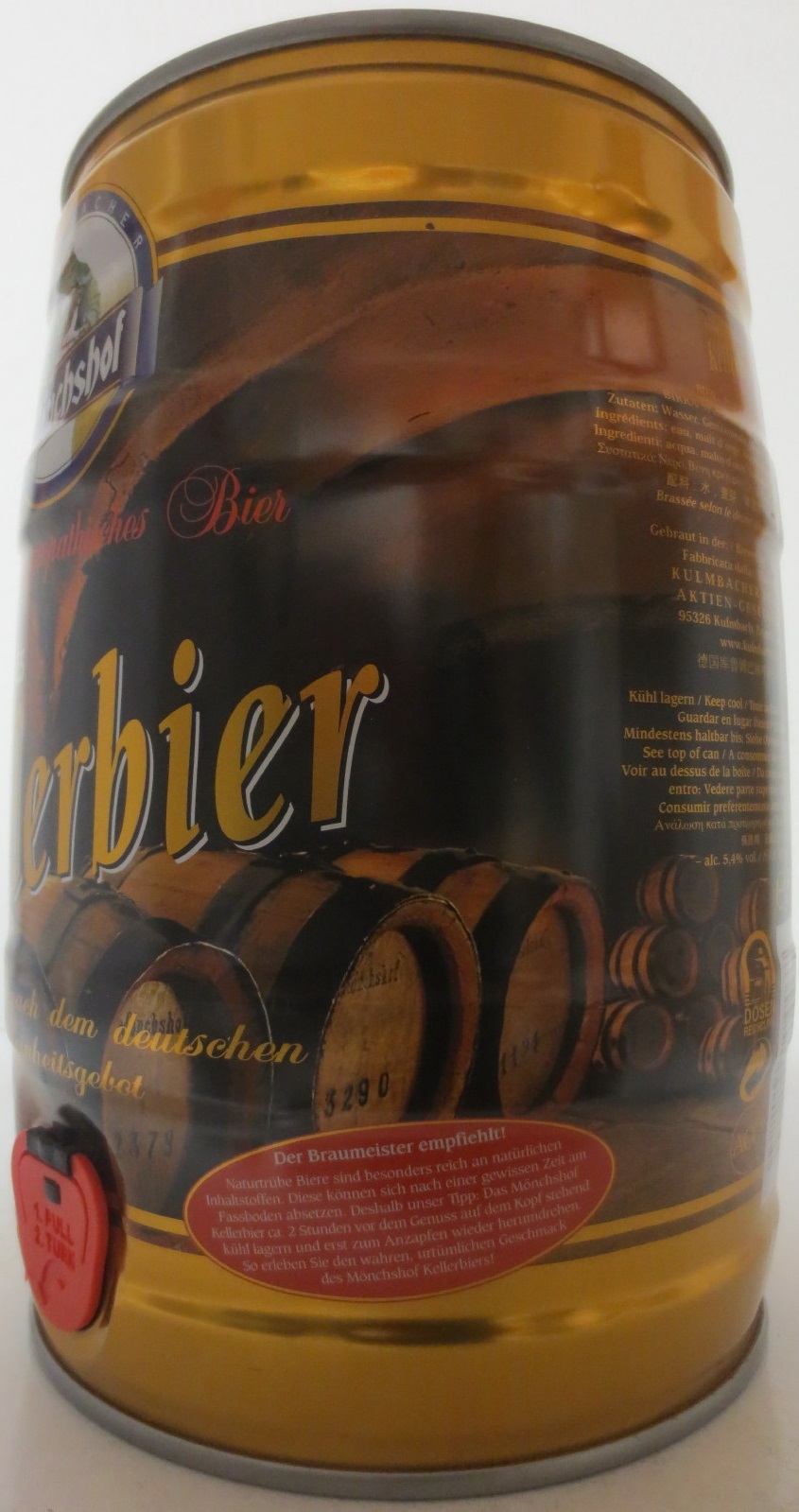Mönchshof NATURTRÜBES Kellerbier 