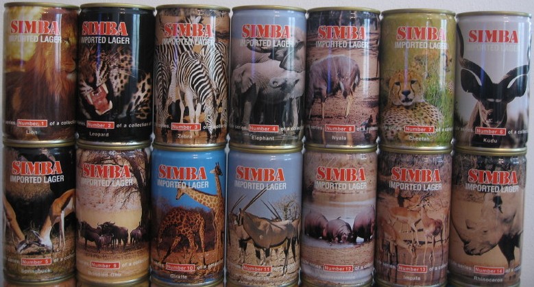 SWAZILAND SIMBA (28 cans set) from Swaziland (34cl) (B/O)