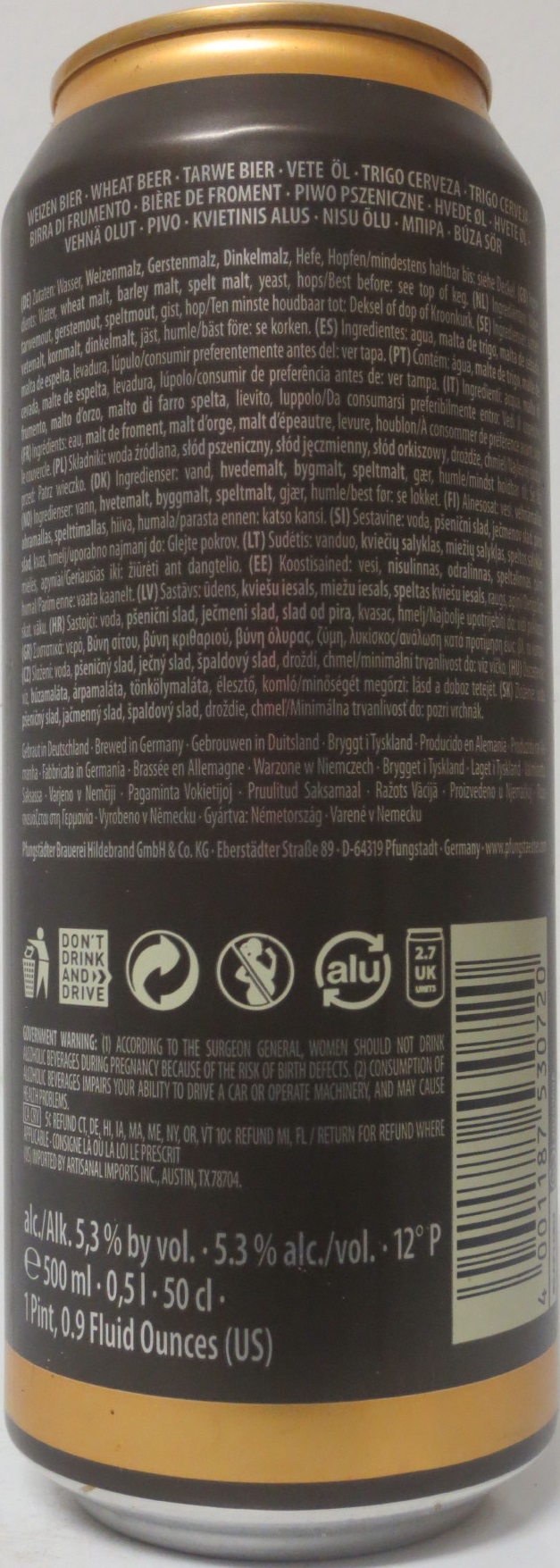 UR WEIZEN HEFE hell (50cl)