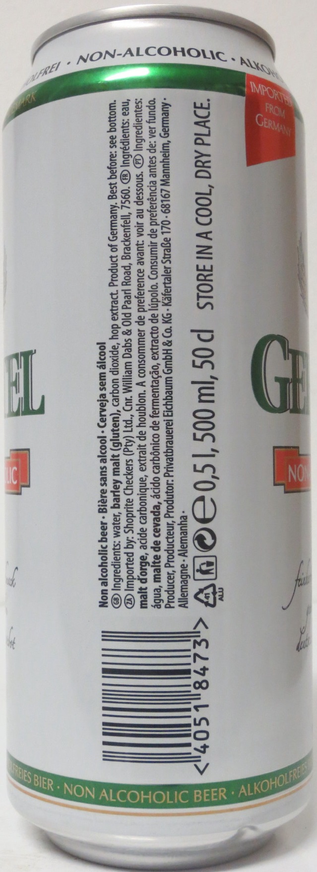 GERSTEL NON-ALKOHOLIC (50cl) 