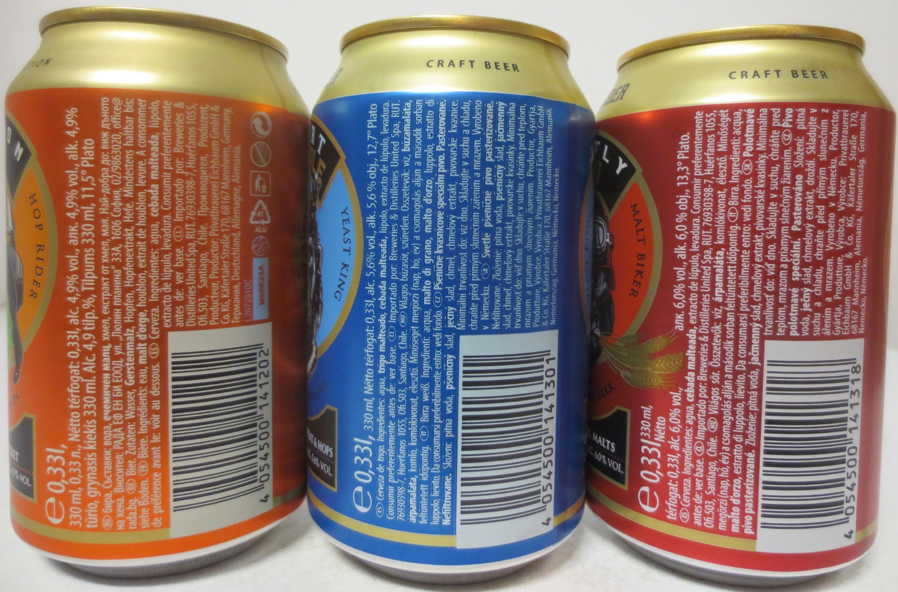 HOP RIEDER 3 cans set from GERMANY (33cl) 