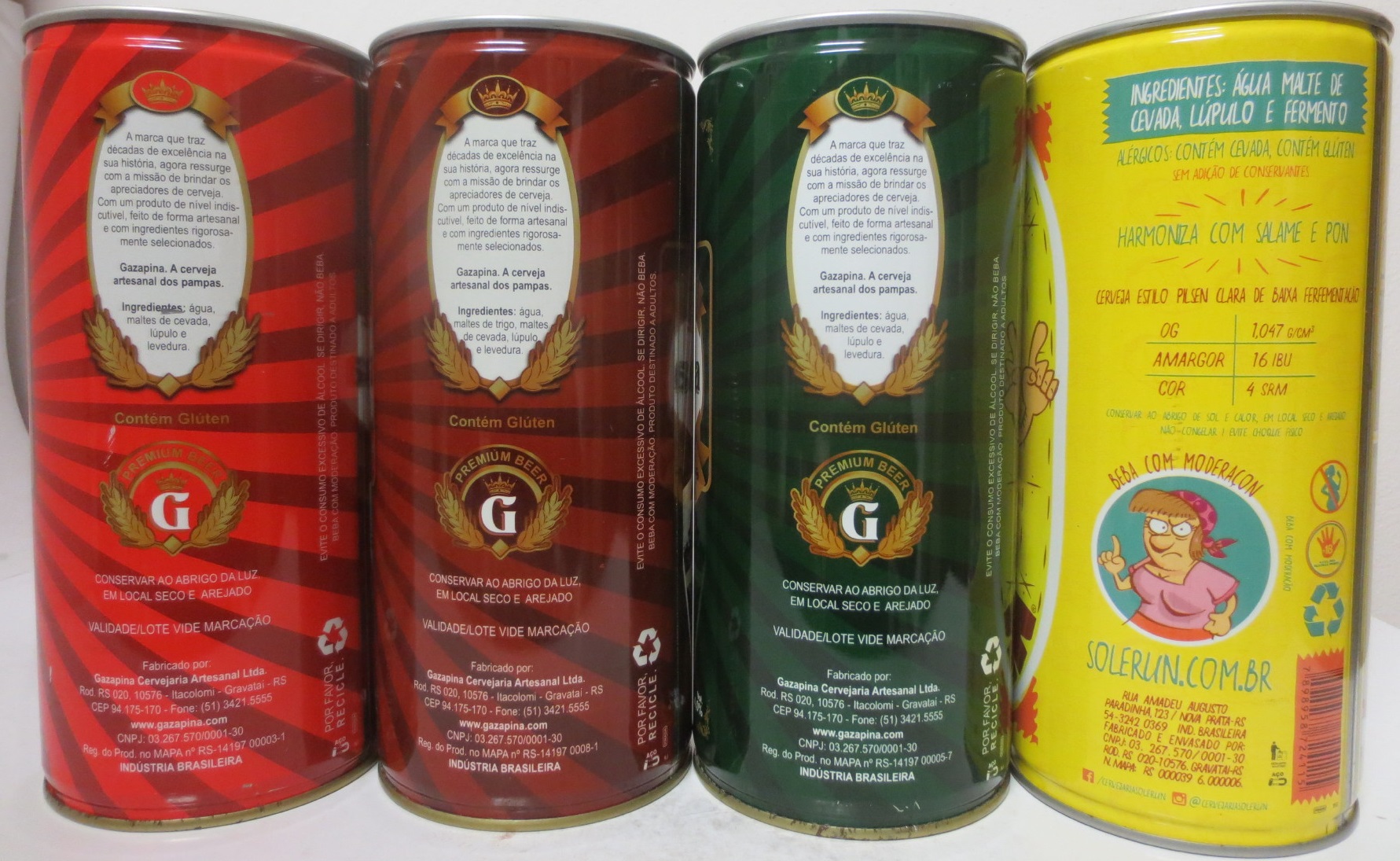Cazapina 4 cans set from BRAZIL (100cl) 