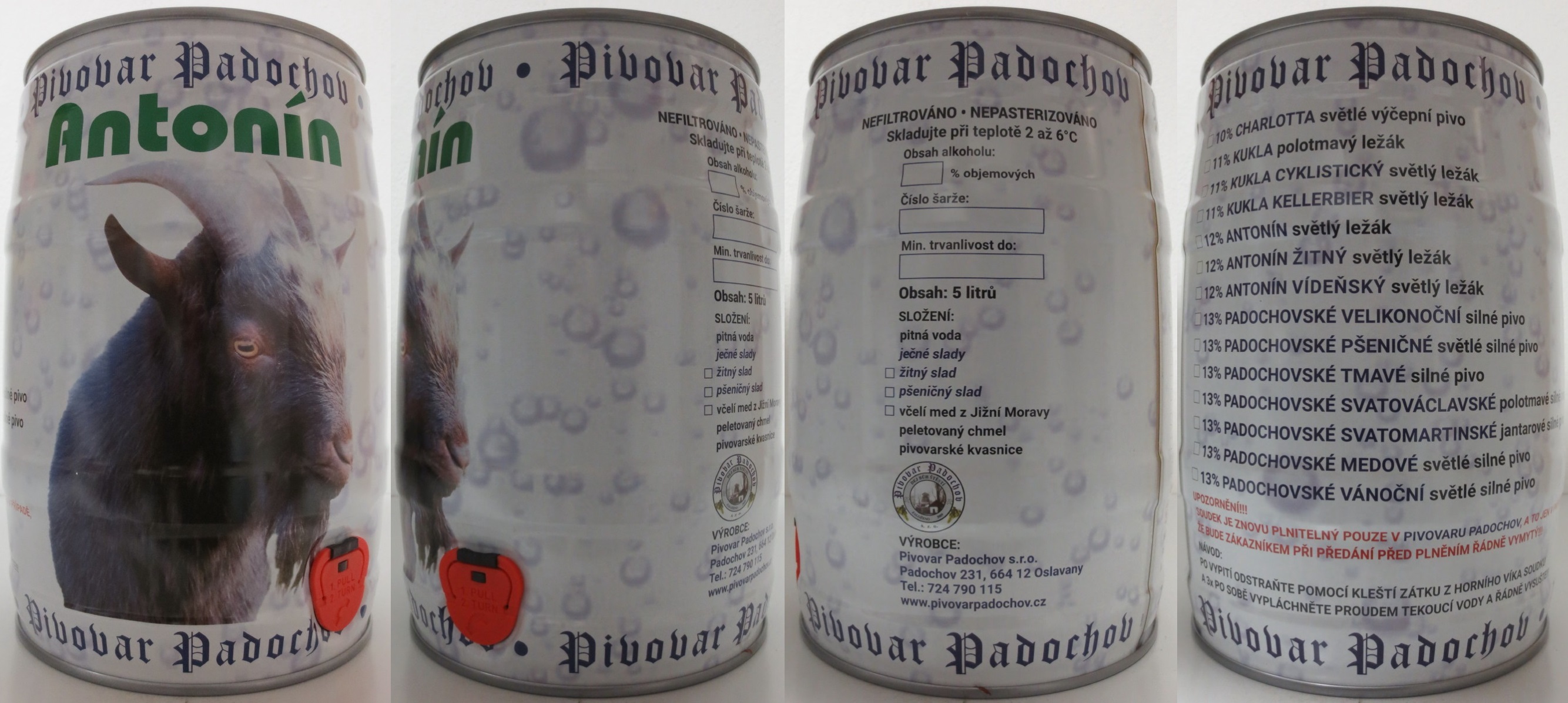 Pivovar Padochov Antonín (5L) č.1 (bílý)