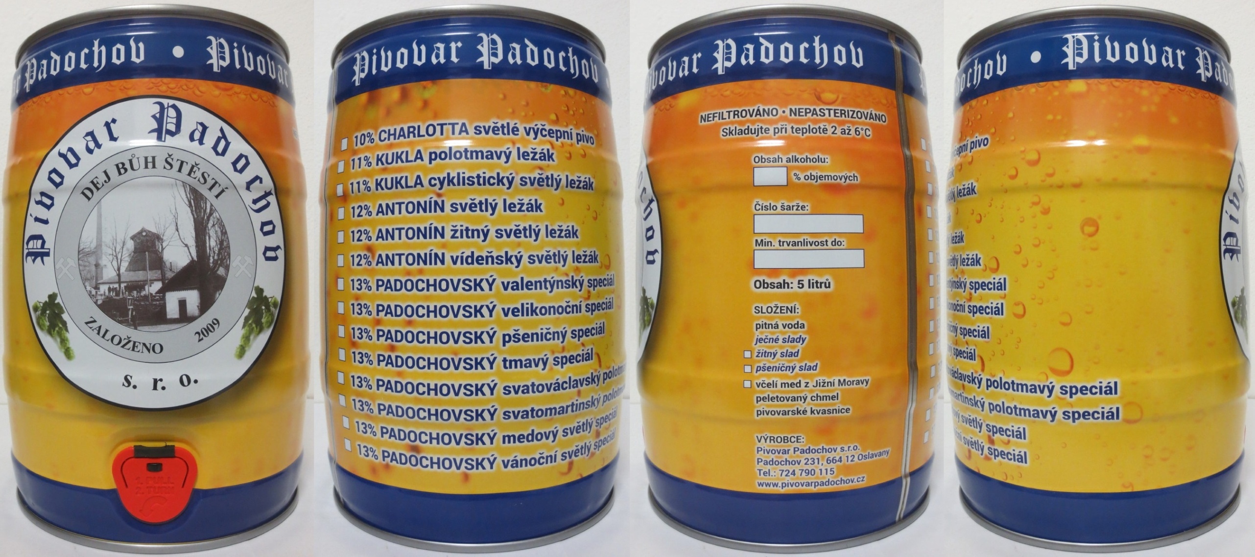 Pivovar Padochov s.r.o. (5L) č.1 (žlutý)