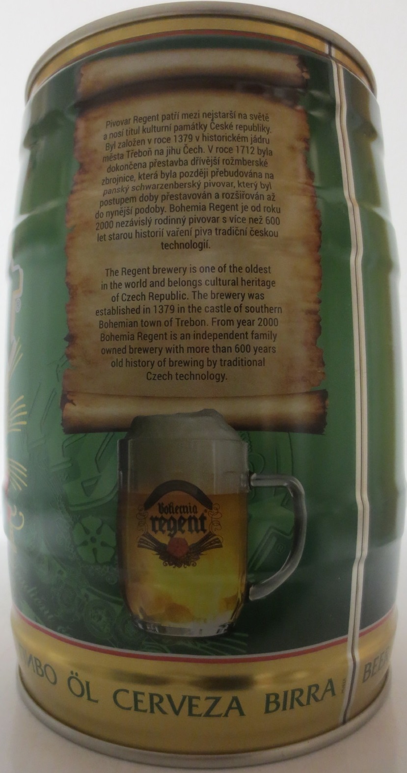 Bohemia regent Tradiční české pivo TŘEBOŇ