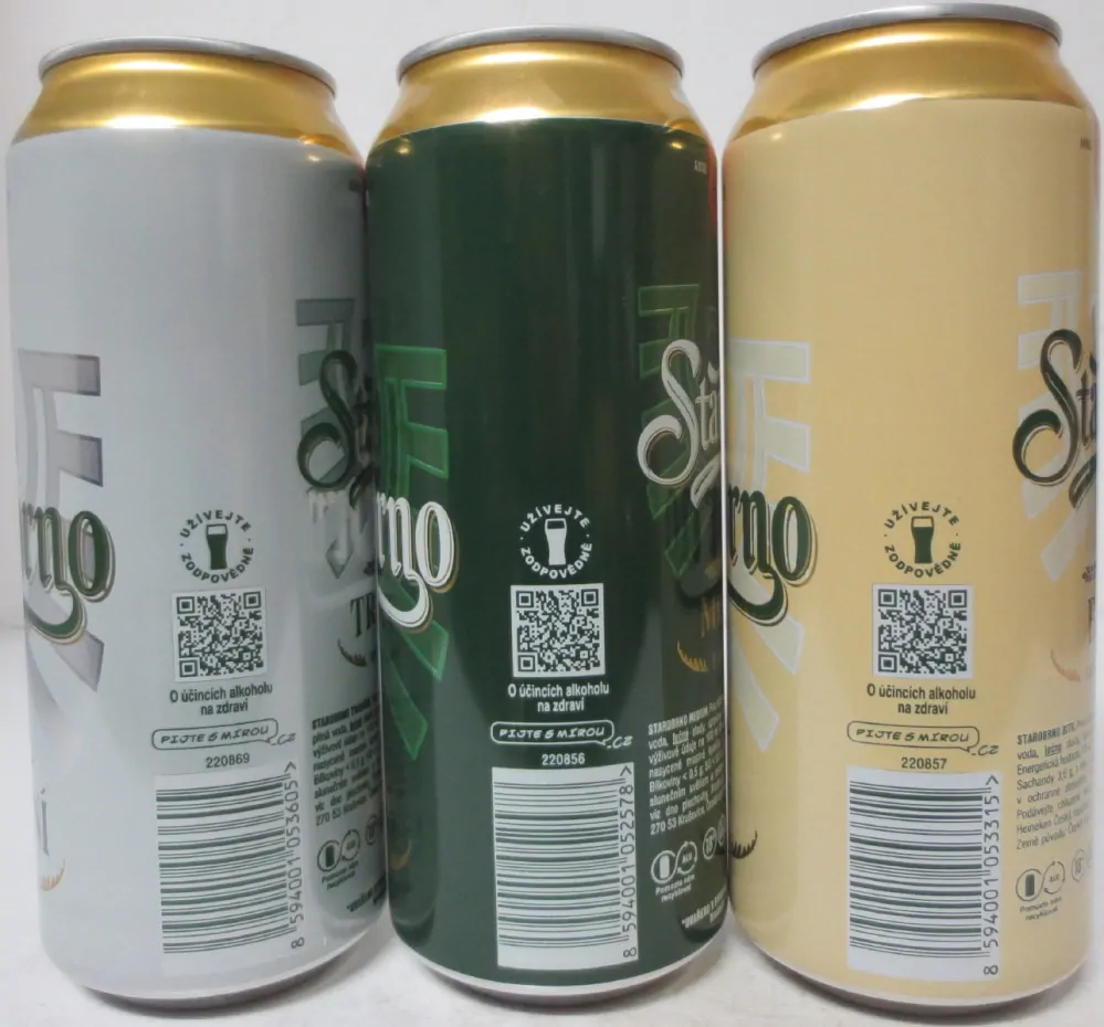 Starobrno serie 3 cans from Czech Republic 2024 (50cl) 