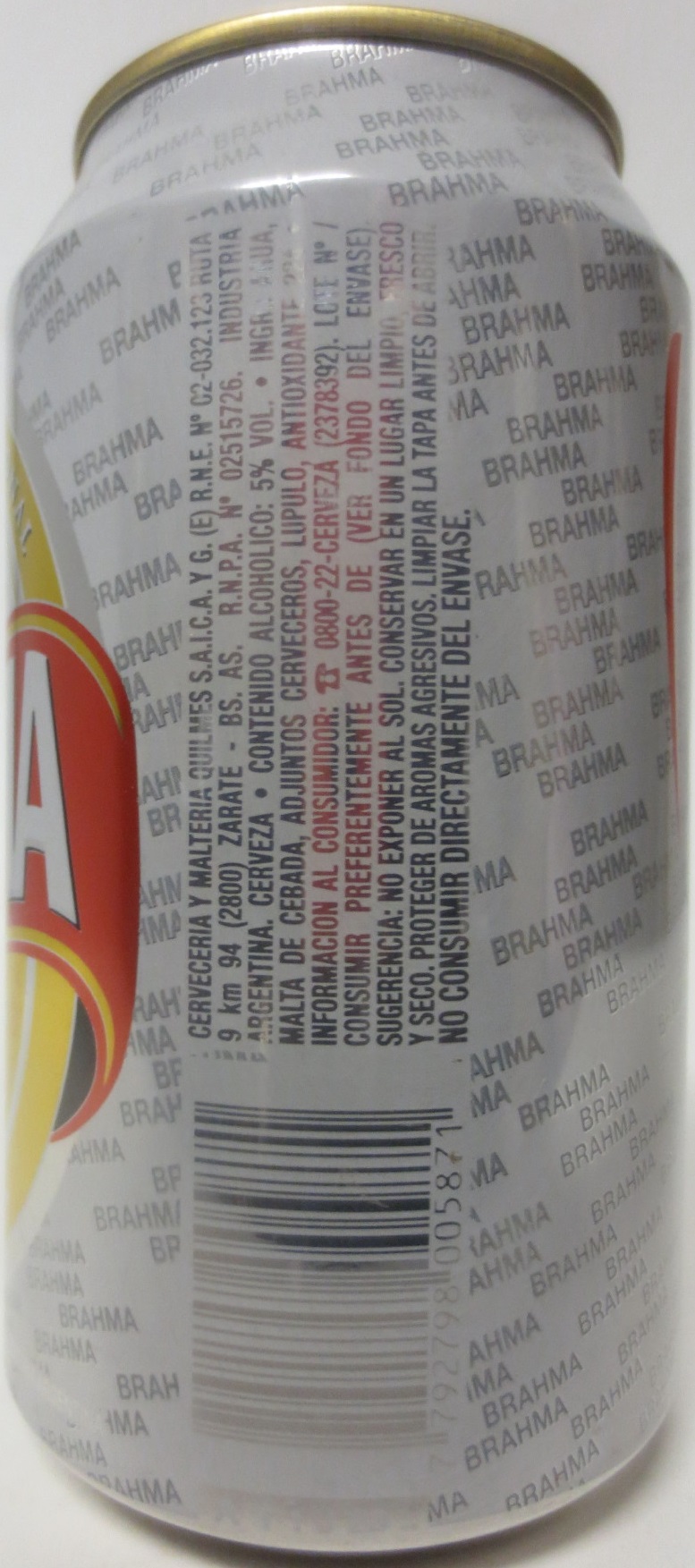 BRAHMA Chopp from ARGENTINA (35cl) (B/O) Nr.1