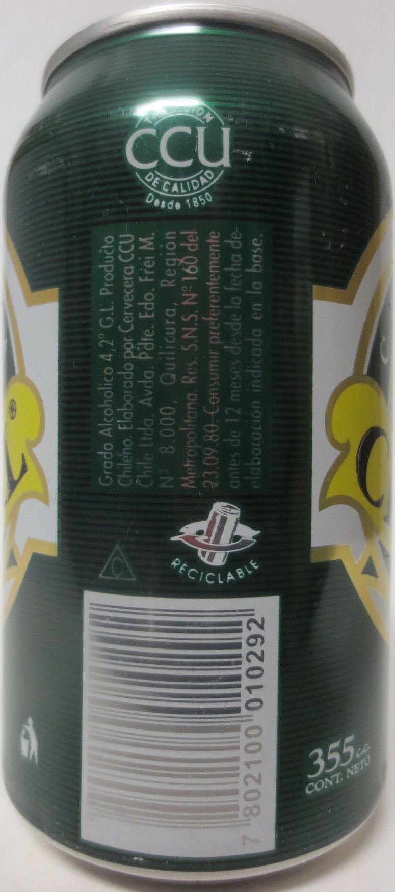 CRISTAL CERVEZA (35cl) (B/O) Nr.1