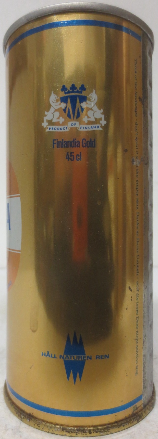 FINLANDIA GOLD FINEST FINNISH EXPORT BEER (SS) (45cl) (B/O) Nr.1 