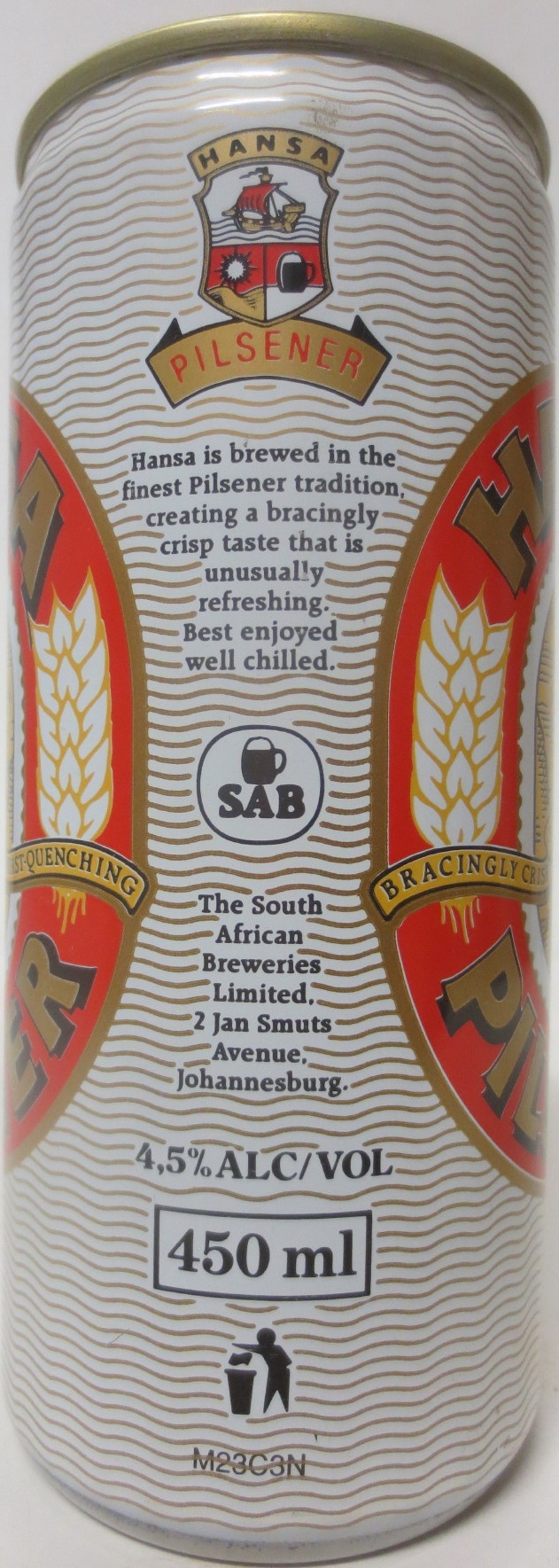 HANSA PILSENER (45cl) (T/O) Nr.1