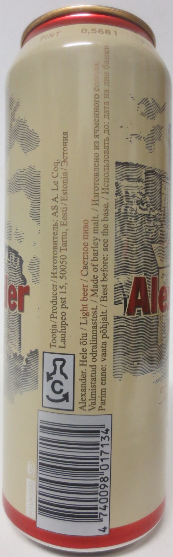 Alexander PINT (56,8cl) (T/O) 
