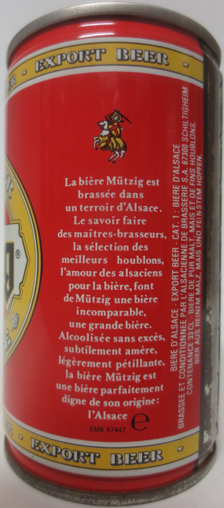 Mützig EXPORT (CS) (33cl) (T/O) Nr.1