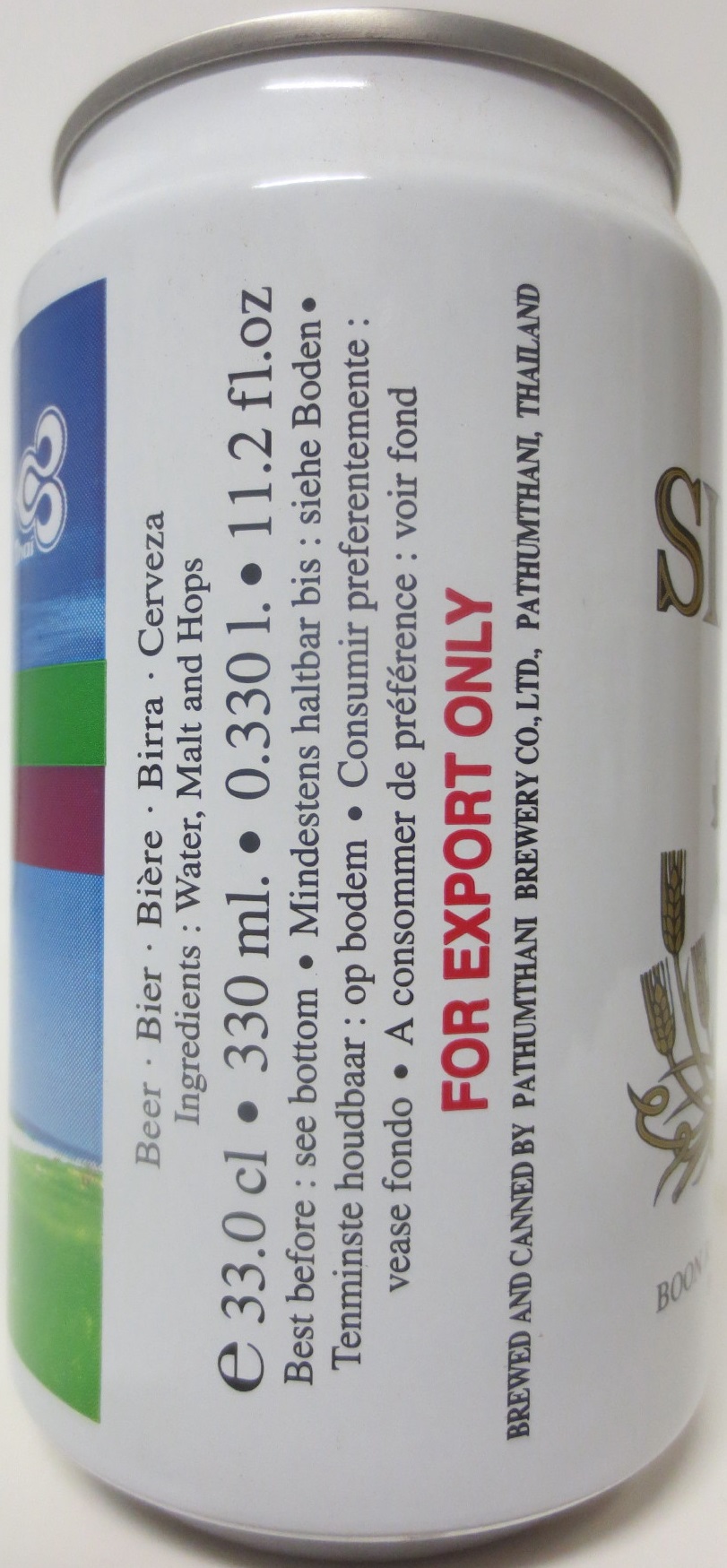  SINGHA MORE OF THAILAND WITH THAI (33cl) (T/O) Nr.1