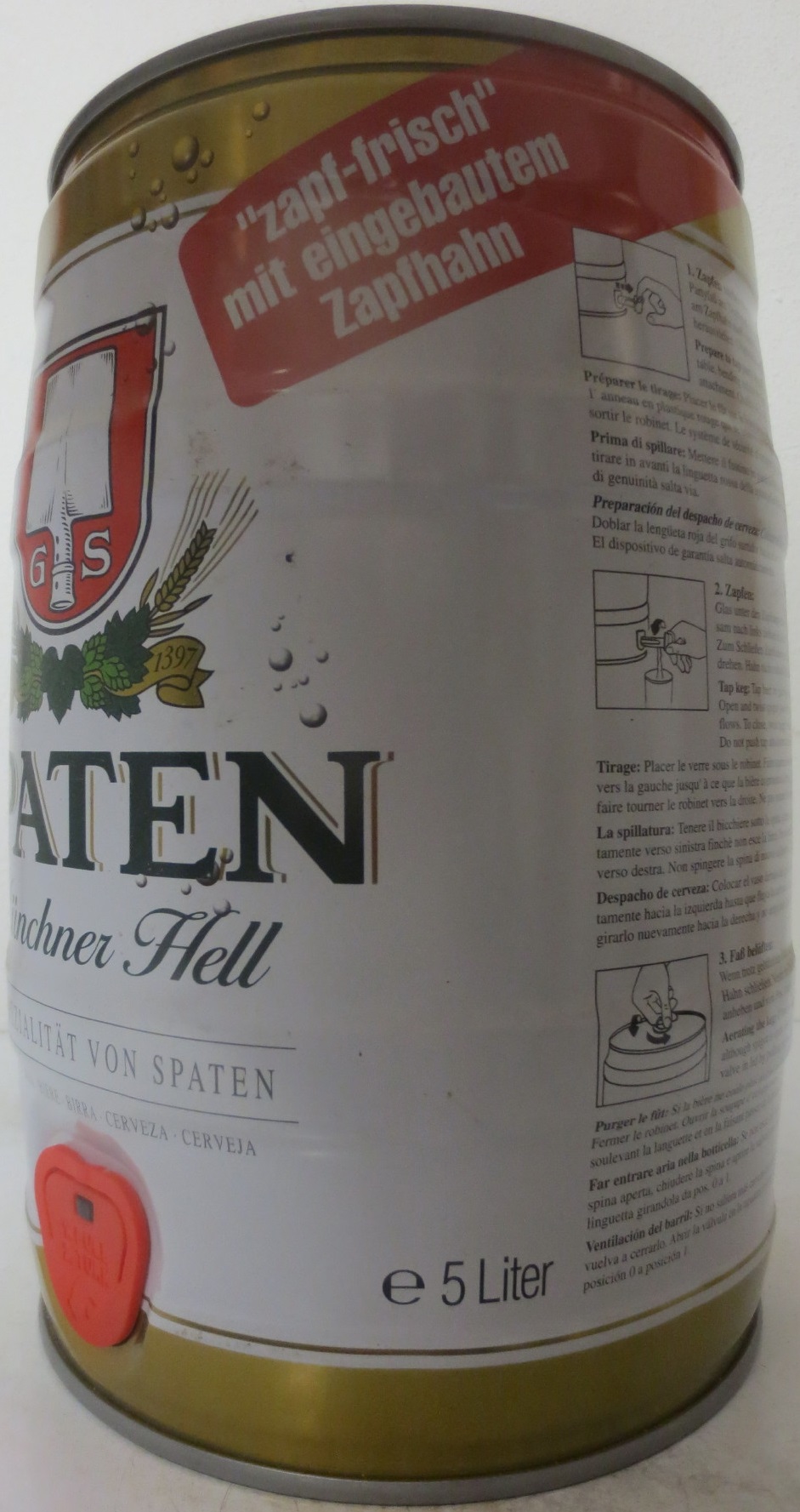 SPATEN Münchner Hell (5L) Nr.1 