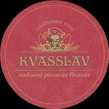 LOUČENSKĚ PIVO KVASSLAV rodinný pivovar Bravůr (modrý) (PTMP-K-ab) 