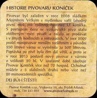PIVOVAR KONÍČEK VOJKOVICE 10 Koníček jede! 2006-2016 (PTMP-Č-ab) 