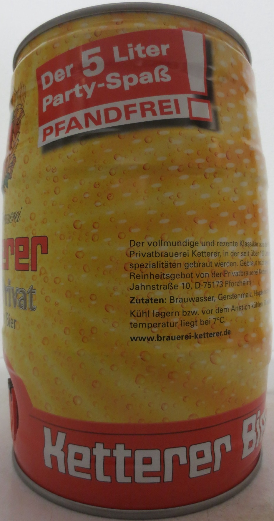 Ketterer Gold Privat Export Bier (5L)