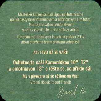 PIVOVAR KAMENICE NAD LIPOU ALE PIVO UŽ SE VAŘÍ! (podpis) (PTMP-Č-ab) 