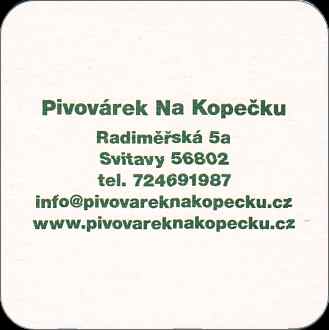 SVITAVSKÝ PIVOVÁREK Na Kopečku (zelený) (PTMP-Č-ab)
