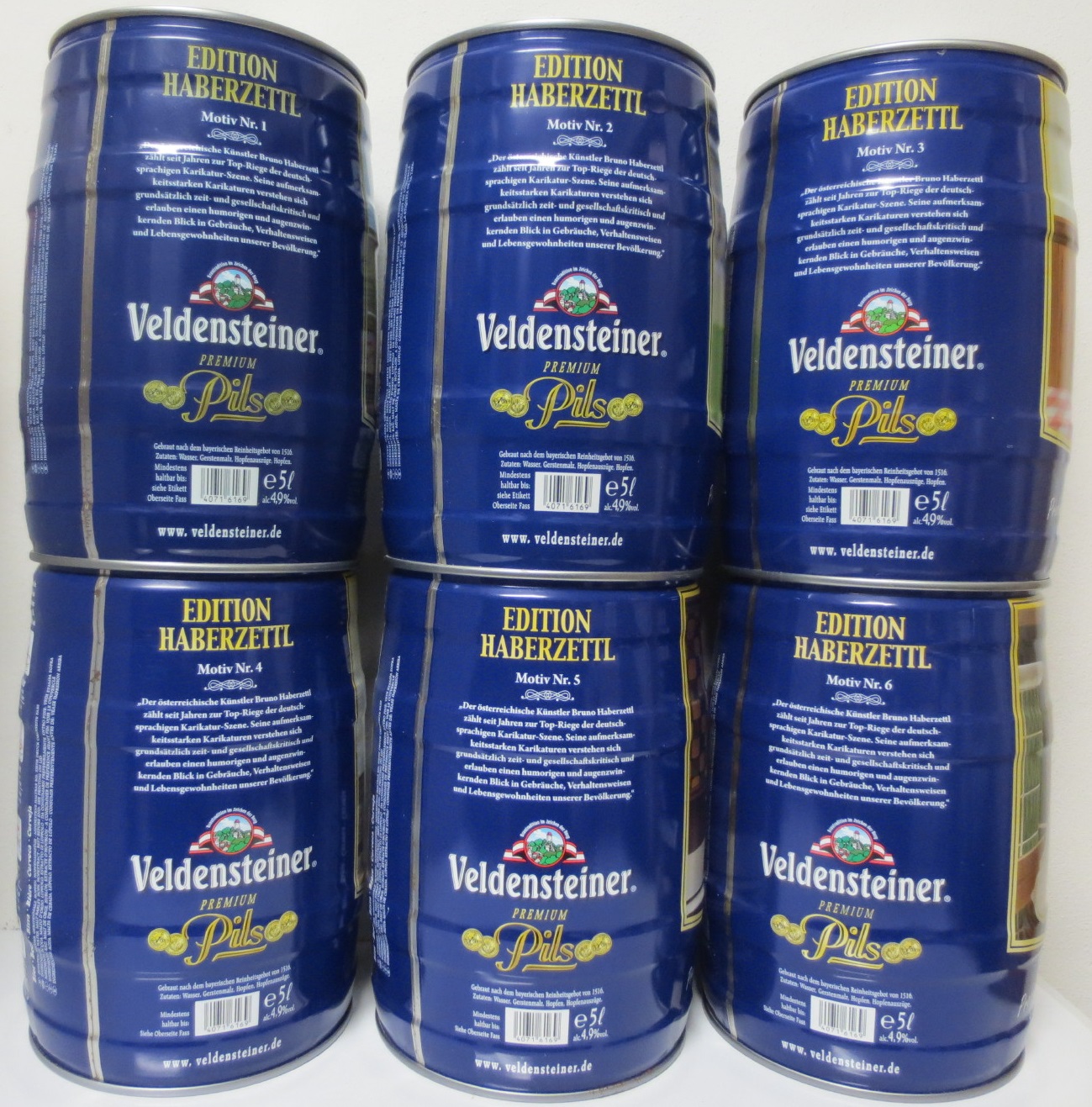 Veldensteiner set 6 gallons (Nr.1-Nr.6) 