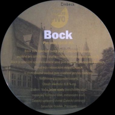 Bock Pivo světlý speciál Pivo! (PTMP-K-ab) - 105mm - silný karton 