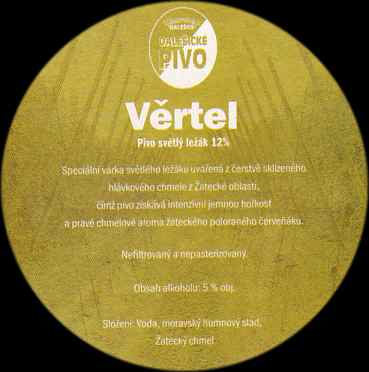 Věrtel Pivo chmelené čerstvým hlávkovým chmelem Pivo ! (PTMP-K-ab) 