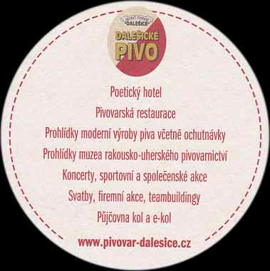 DALEŠICKÉ PIVO pivovar filmových Postřižin www.pivovar-dalesice.cz (budova bez oken) (PTMP-K-ab) 