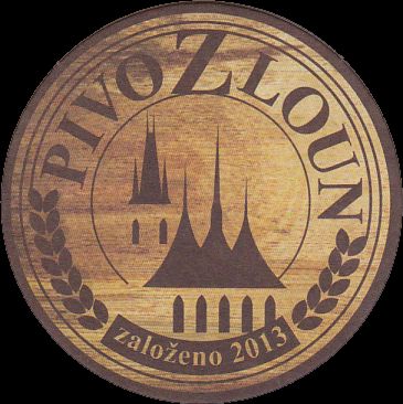 PIVOVAR ZLOUN založeno 2013 (dekor dřeva) (PTMP-K-ab)