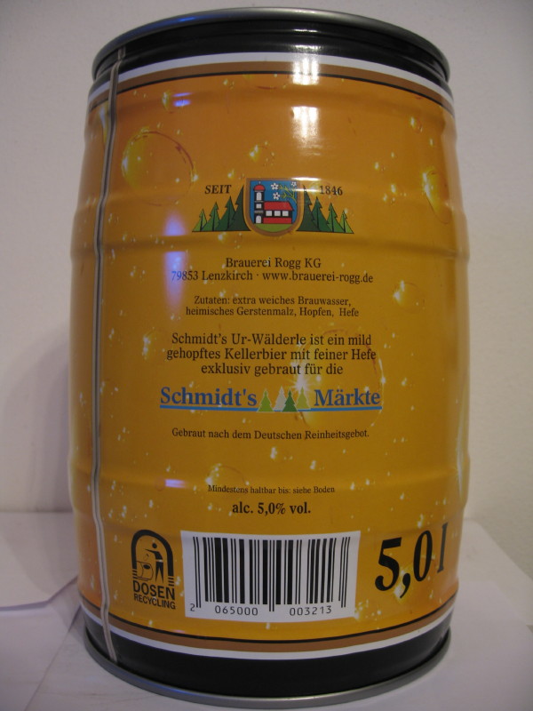 Brauerei Rogg Schmidt´s Ur-Walderle 