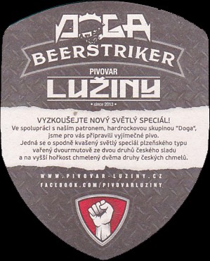 pivovar LUŽINY DOGA BEERSTRIKER SVĚTLÝ LEŽÁK (PTMP-S-ab) 