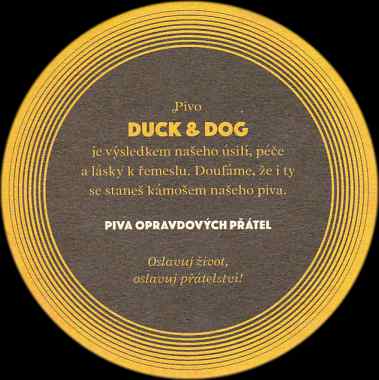 DUCK & DOG REAL BUDDIES BEER (žlutý) (PTMP-K-ab) 
