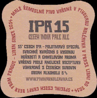 KO IPA 15 CZECH INDIA PALE ALE (PTMP-S-ab) 