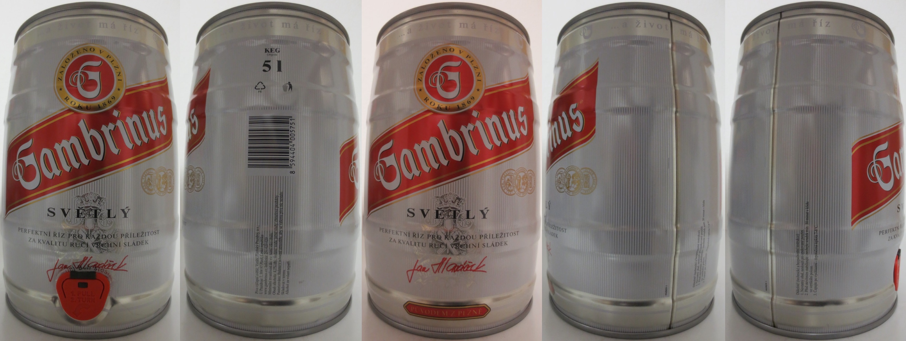 Gambrinus SVĚTLÝ Jan Hlaváček (5L) č.2 