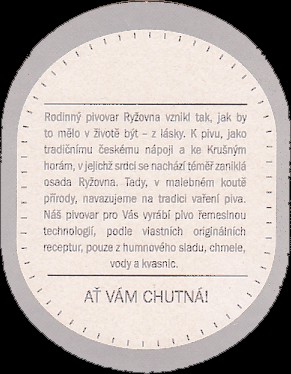 PIVOVAR RÝŽOVNA BOŽÍ DAR (PTMP-S-ab)