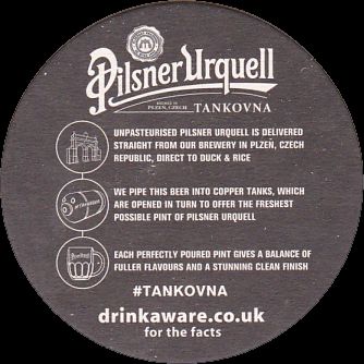 Pilsner Urquell TANKOVNA TANK BEER (PTEX-Km-ab)