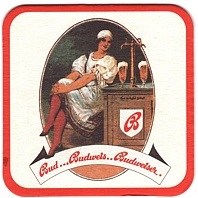 ORIGINAL Budweiser Budvar FRISCH VOM FASS BIERIMPORT KOLARIK & BUBEN 1030 WIEN (PTEX-Č-ab) 