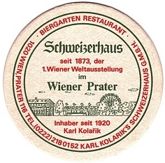 Budweiser Budvar BIERIMPORT KOLARIK U. BUBEN TEL.(0222) 79 99 999 Schweizerhaus (PTEX-K-ab)