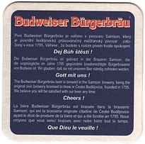 Budweiser Bürgerbräu Vařeno podle původní receptury Anno 1795 (PTEX-Č-ab)