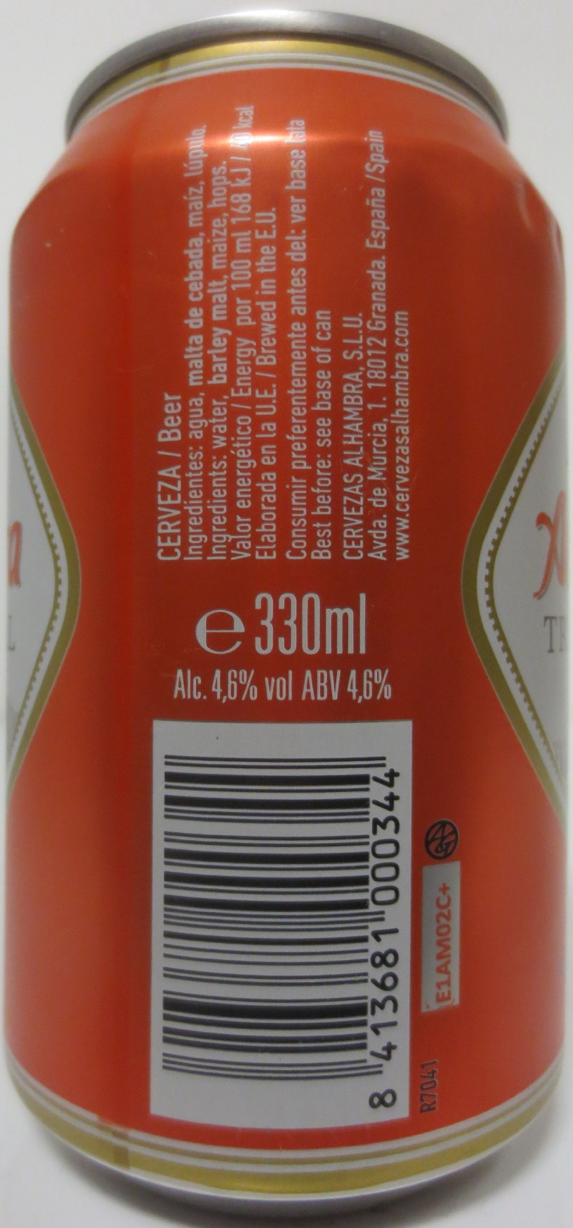 Alhambra TRADICIONAL Cervezas Alhambra (33cl) (B/O) 
