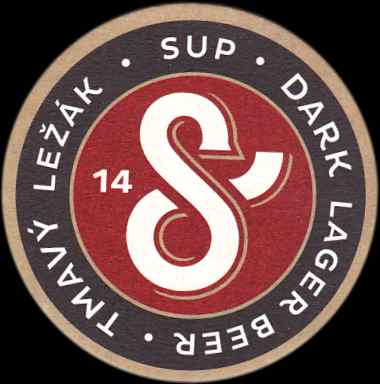 TMAVÝ LEŽÁK . SUP . DARK LAGER BEER Dej bůh štěstí! (PTMP-K-ab)