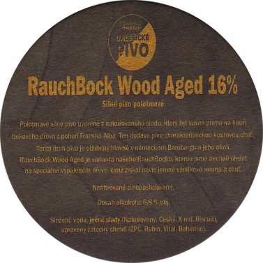 Rauch Bock Wood Aged Silné pivo polotmavé Pivo! (PTMP-K-ab) 