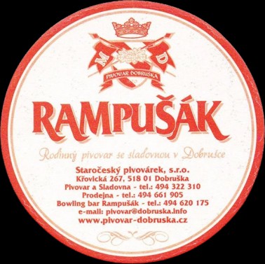 Rodinný pivovar se sladovnou v Dobrušce RAMPUŠÁK (PTMP-K-ab) 